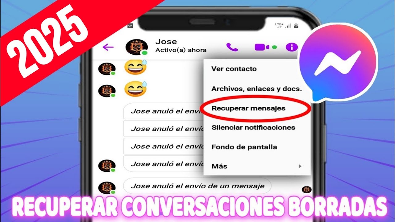 Como Recuperar CONVERSACIONES BORRADAS de Facebook MESSENGER 2025