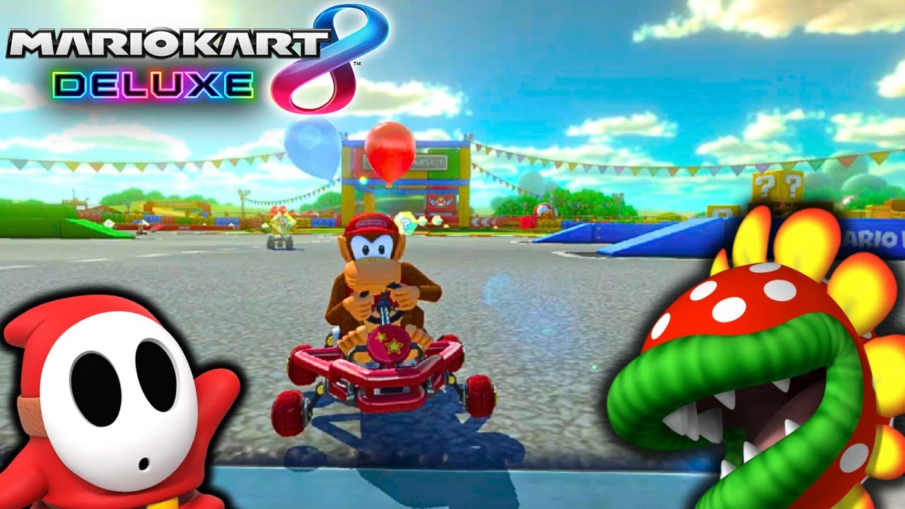 SHY GUY AND PETEY PIRANHA ARE CRACKED!! (Mario Kart 8 Balloon Battle)