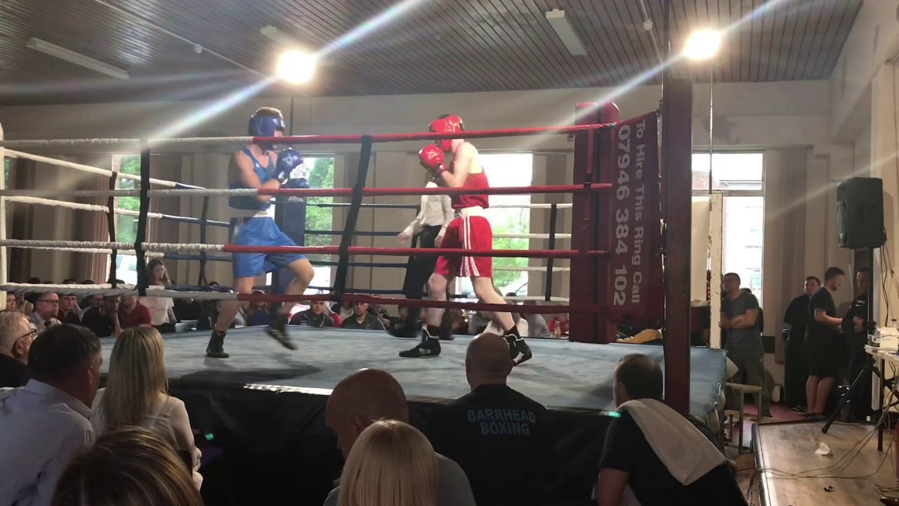 My Amateur boxing fight am in Blue