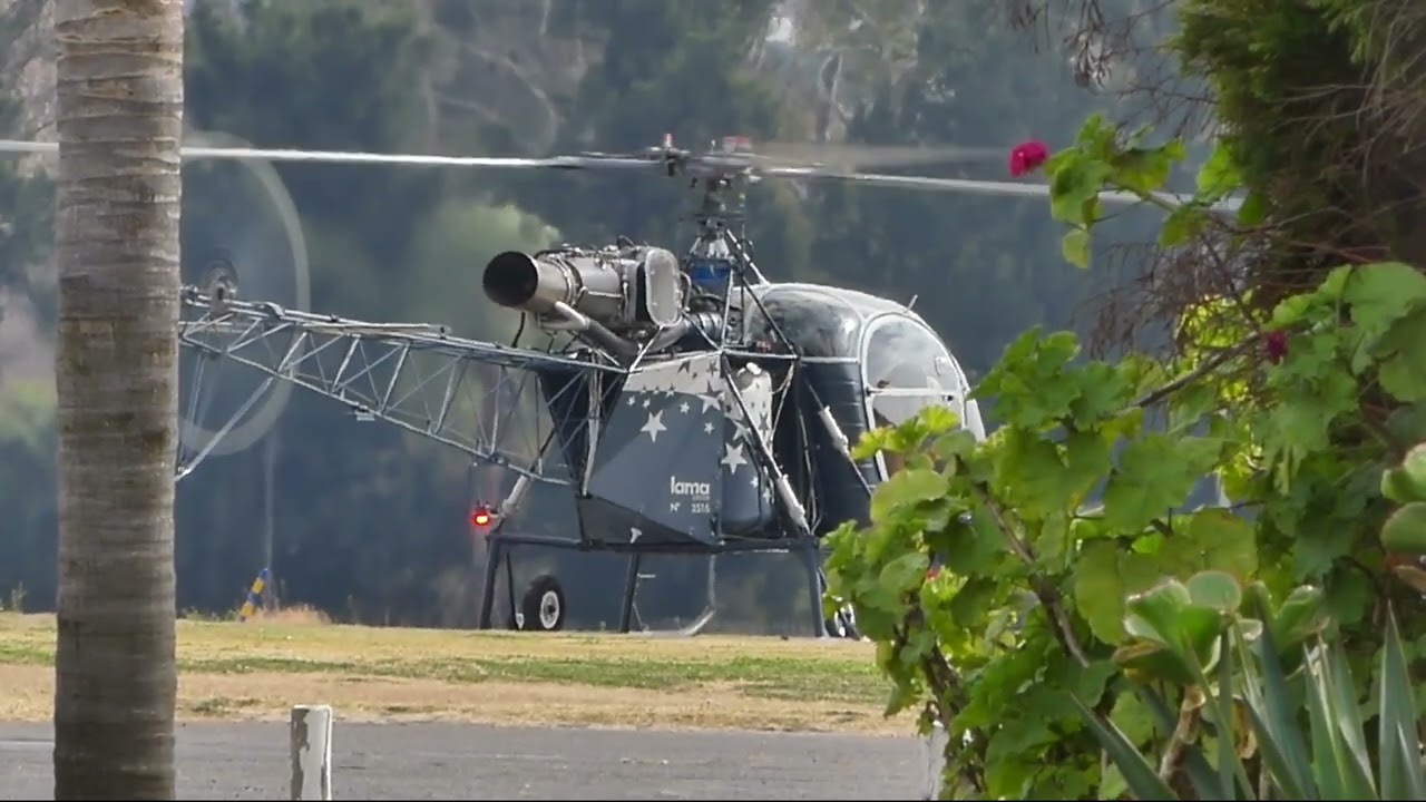Lama SA315 b  startup and departure