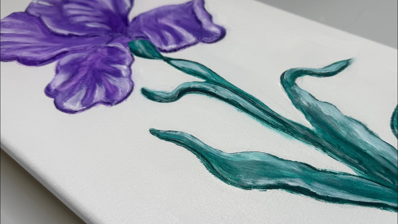 Step by step  3D Flower Painting Tutorial 😱