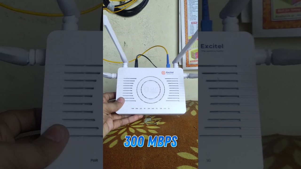 My Excitel Wi-Fi connection Speed test ✨300mbps😍