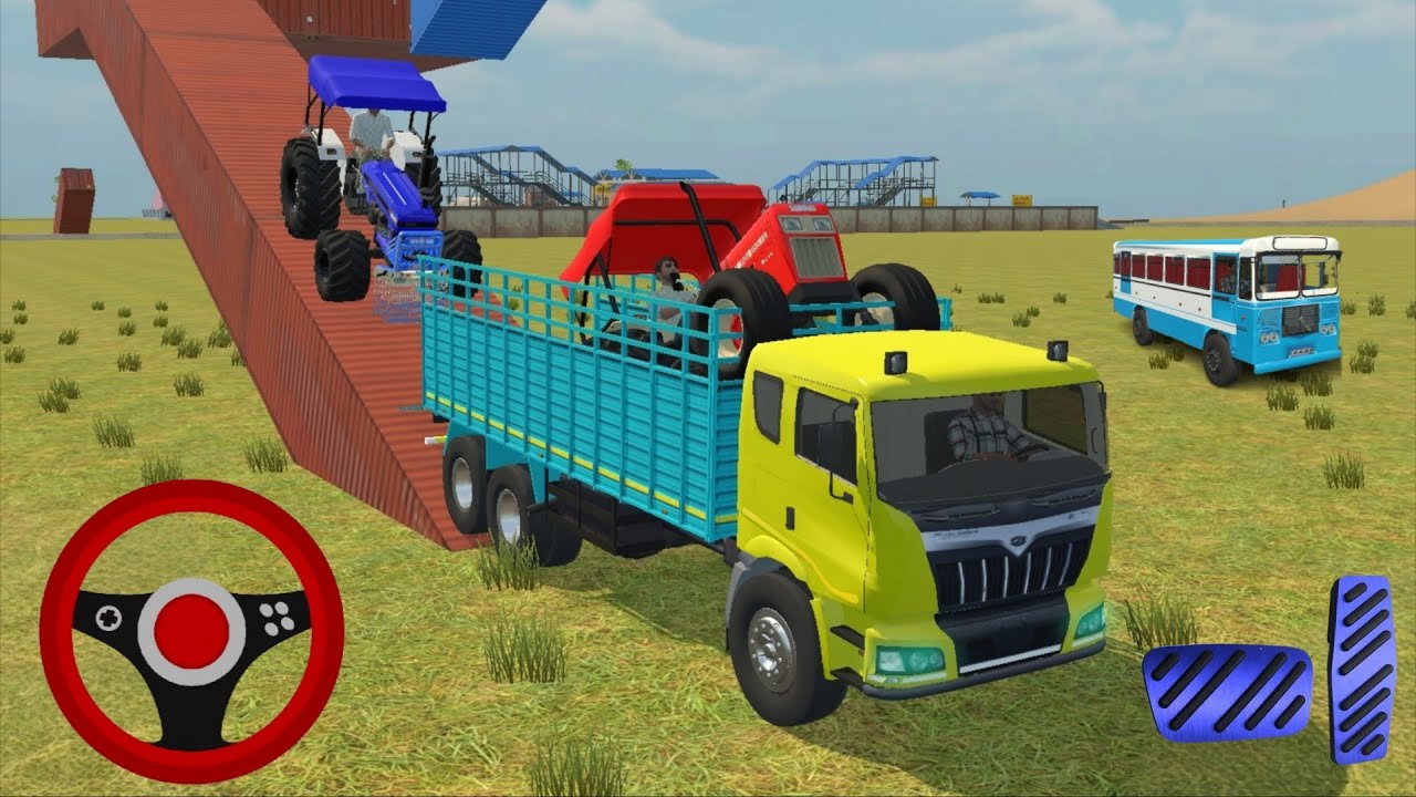 🚜 Will the Tractor Really Climb the Giant Truck 🚚😂 #tractor #truck