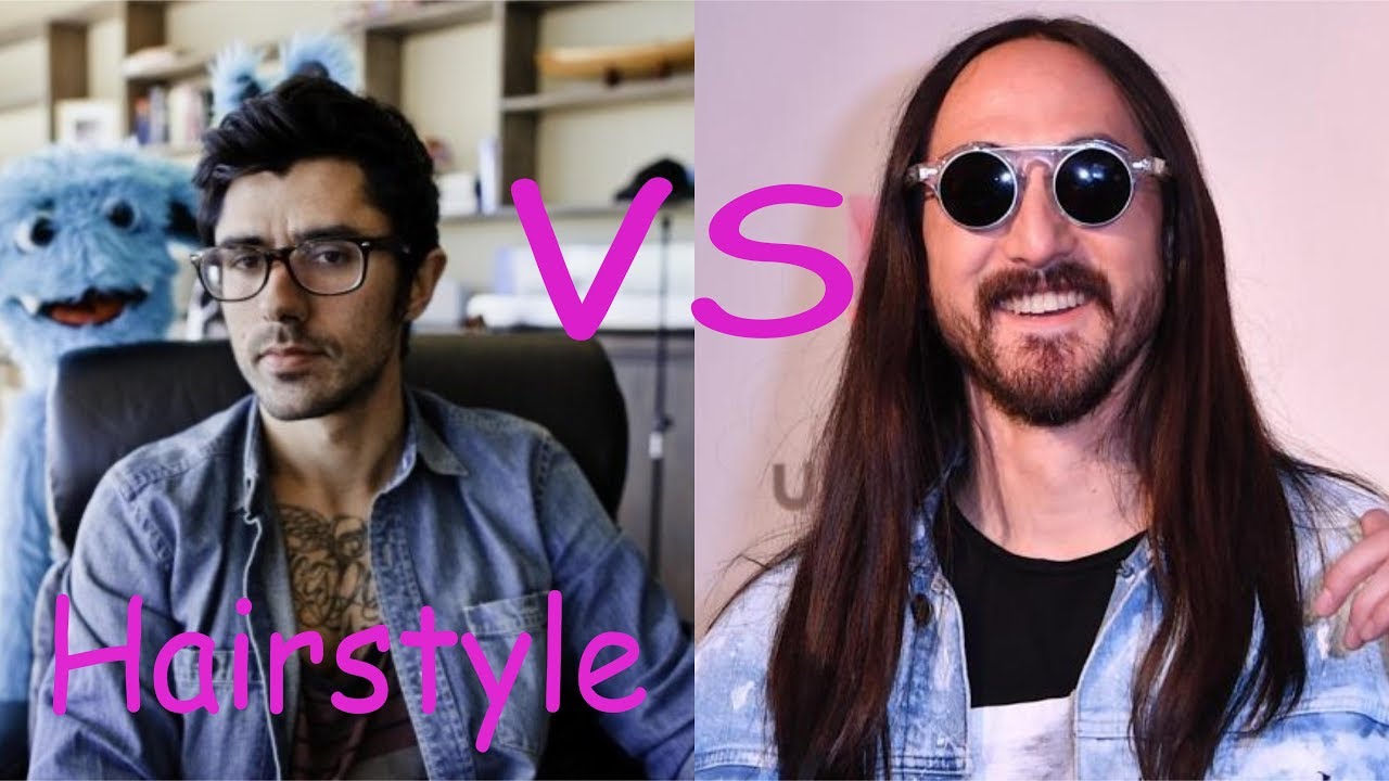 KSHMR hairstyle vs Steve Aoki hairstyle (2018)