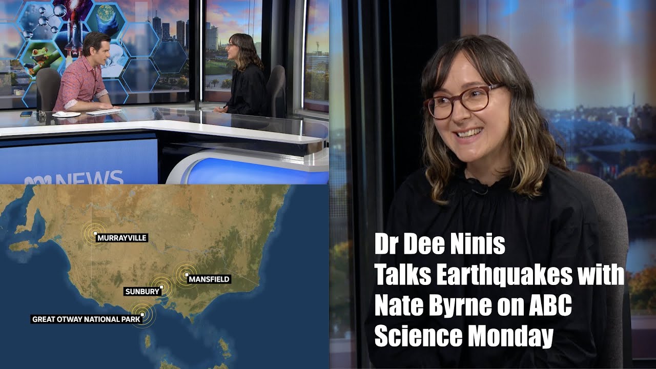 Dr Dee Ninis talks earthquakes with Nate Byrne on ABC Science Monday
