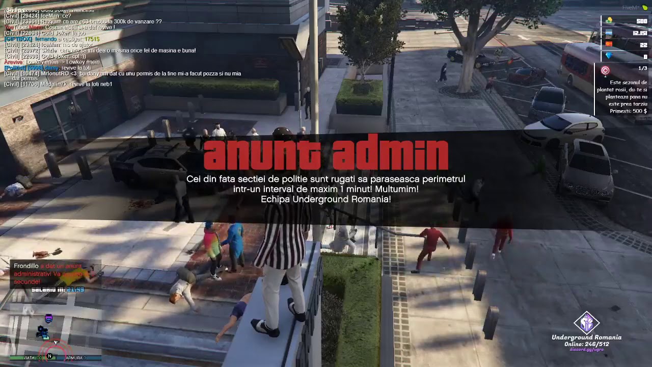 PROTEST PE UNDERGROUND ROMANIA ROLEPLAY LA SECTIA DE POLITIE.