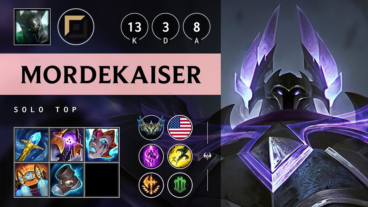 Mordekaiser Top vs Trundle: Triple Kill, Legendary - NA Challenger Patch 14.23