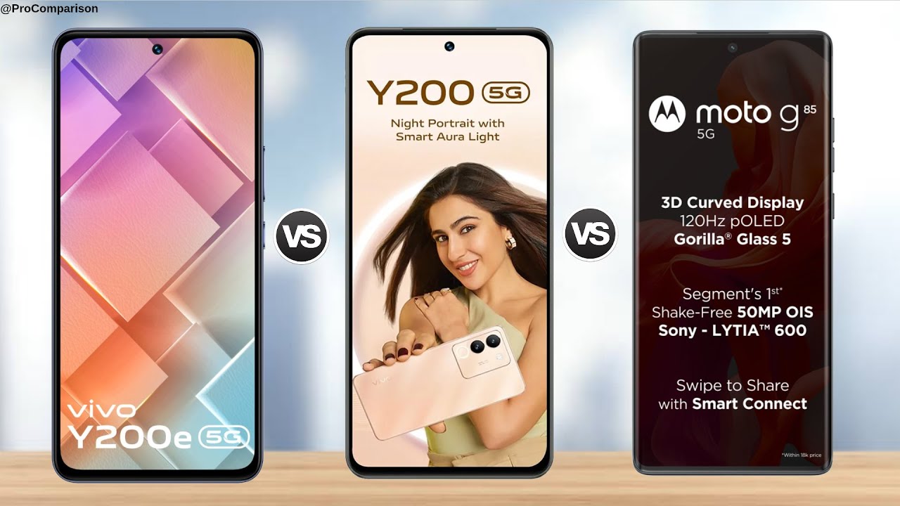 VIVO Y200e 5g vs VIVO Y200 5g vs Moto G85 5g || Full Comparison