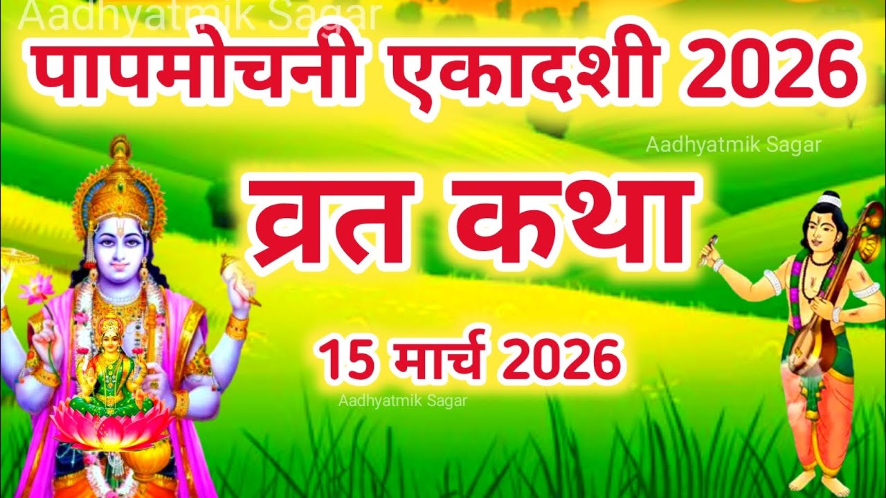 एकादशी व्रत कथा | Ekadashi Vrat Katha | Ekadashi Vrat Katha | Papmochani Ekadashi 2026