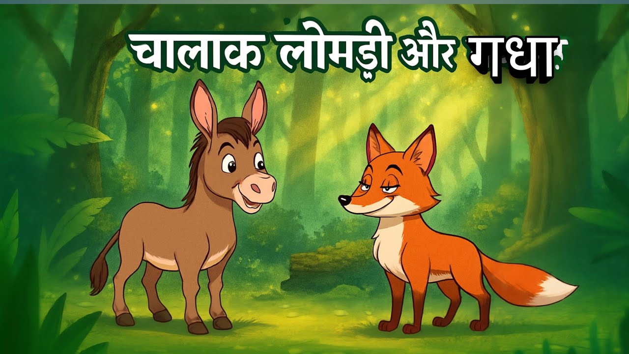 चालाक लोमड़ी और गधा। Chalak lomdi aur gadha।Now kahani।moral story Hindi Kahani। animal kahani। 