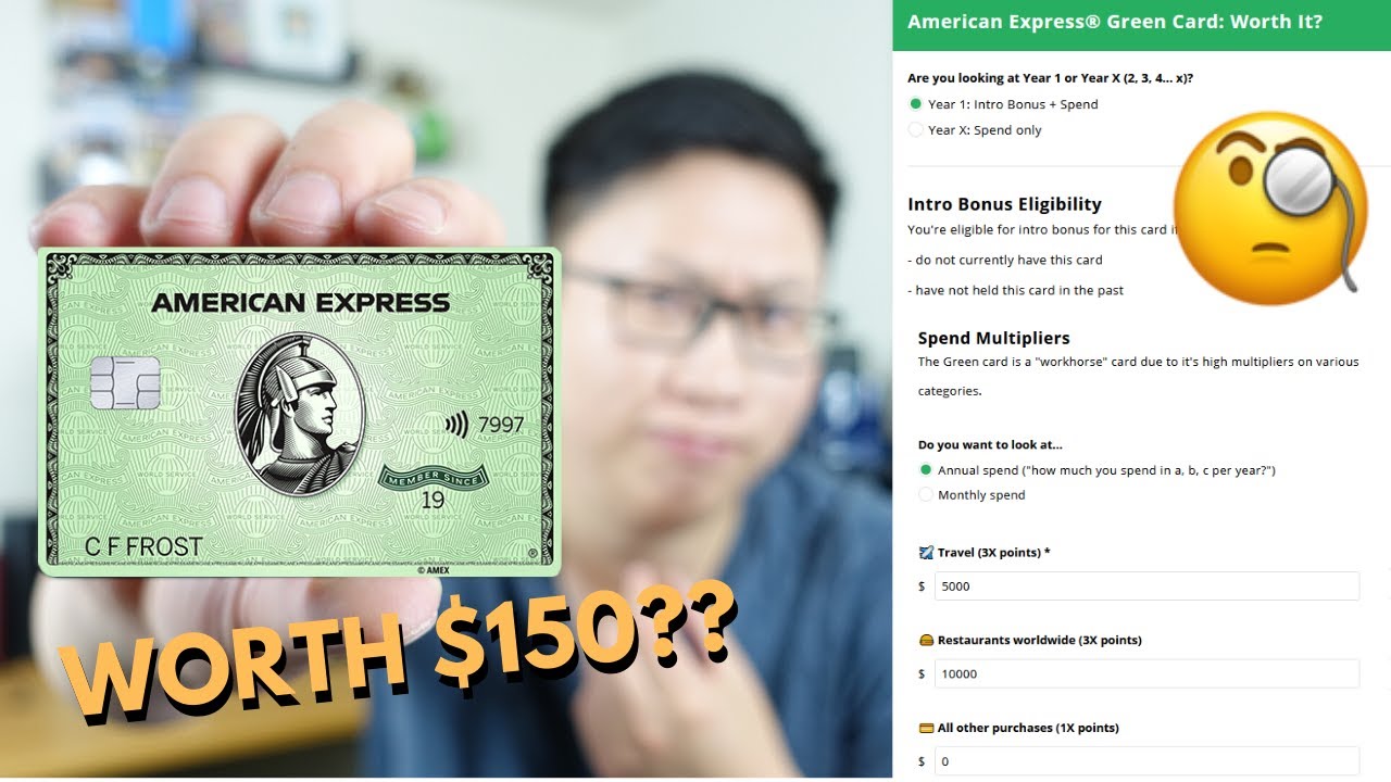 Is the $150 Amex Green Card Worth It? (Calculator)