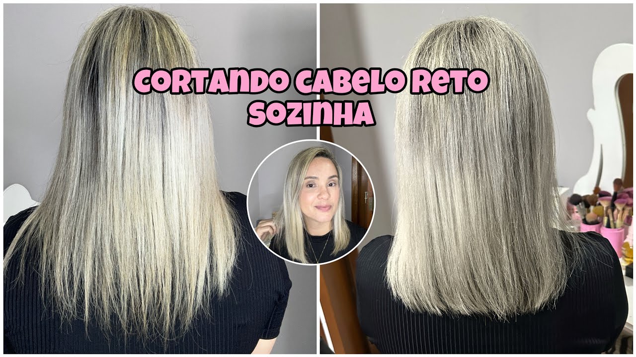 🌟COMO CORTO CABELO RETO SOZINHA EM CASA ✂️💇🏼‍♀️