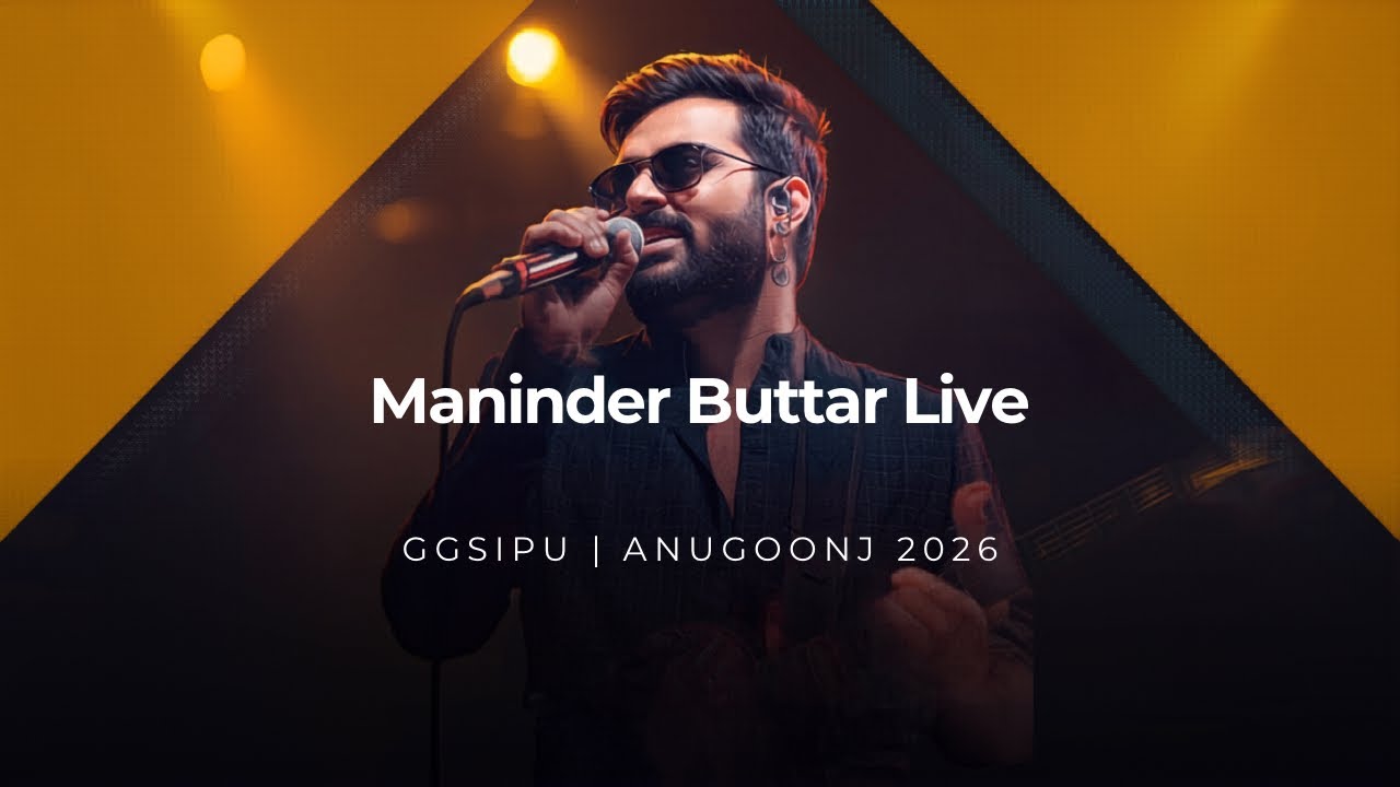 @maninderbuttarofficial Live at GGSIPU Anugoonj 2026 dwarka delhi | Live Performance  #vlog #live 