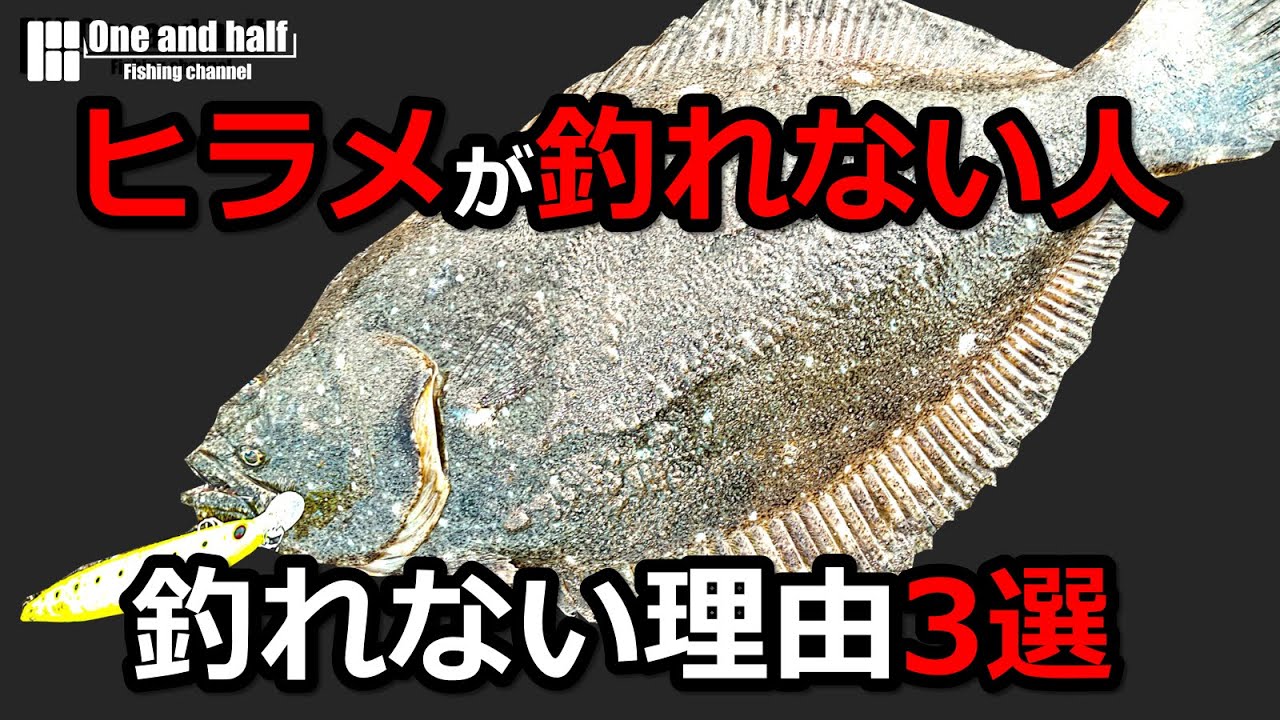 ヒラメが釣れない人　釣れない理由3選
