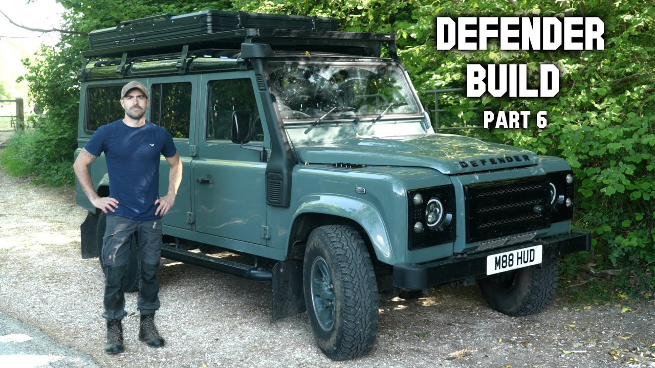 DEFENDER BUILD: Snorkel, Ladder, Windows, Security Caging, Roof Tent (PART 6)