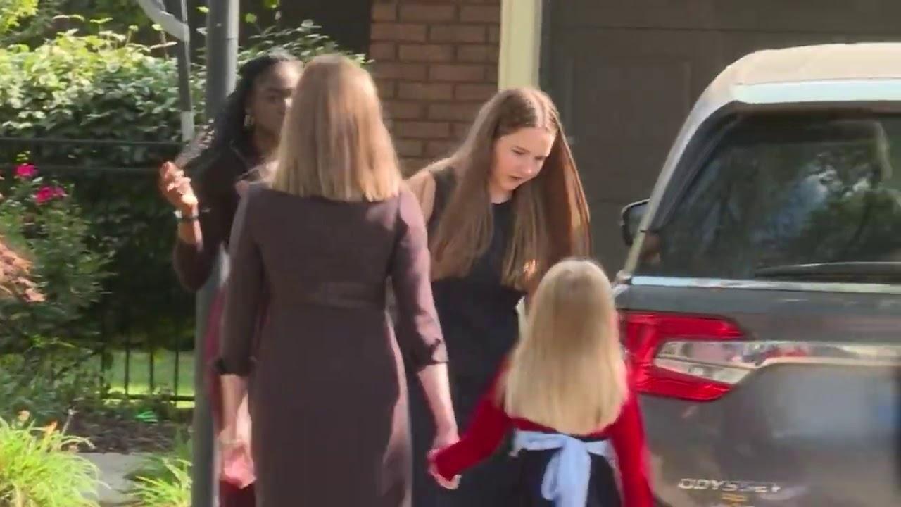 BREAKING: Amy Coney Barrett and her family leave their home, heading to D.C.