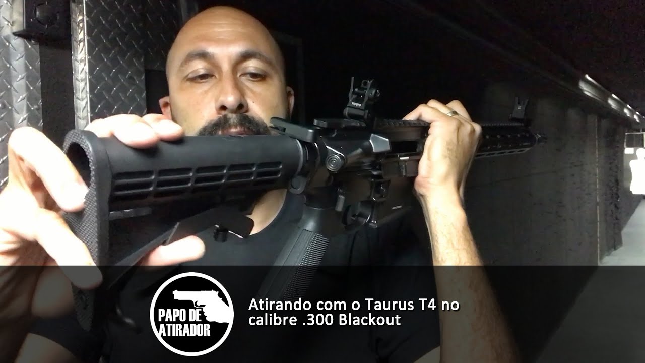 Atirando com o Taurus T4 em calibre .300 Blackout