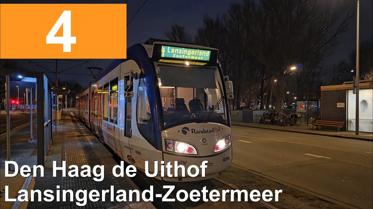 HTM lijn 4: Den Haag De Uithof - Lansingerland-Zoetermeer | HTM 4064 | 2025