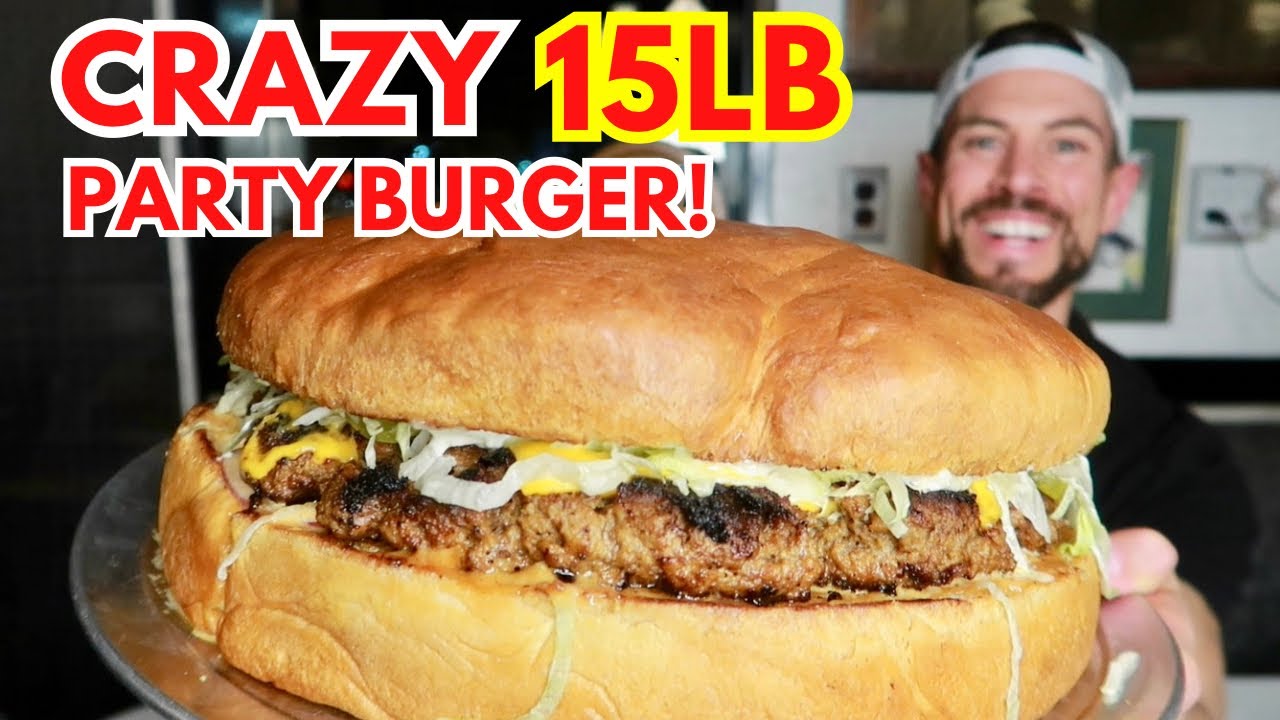 WORLD&rsquo;S LARGEST BURGER CHALLENGE-SOLO!! IMPOSSIBLE 15LB BURGER!! | SCOTT EATS YOUTUBE