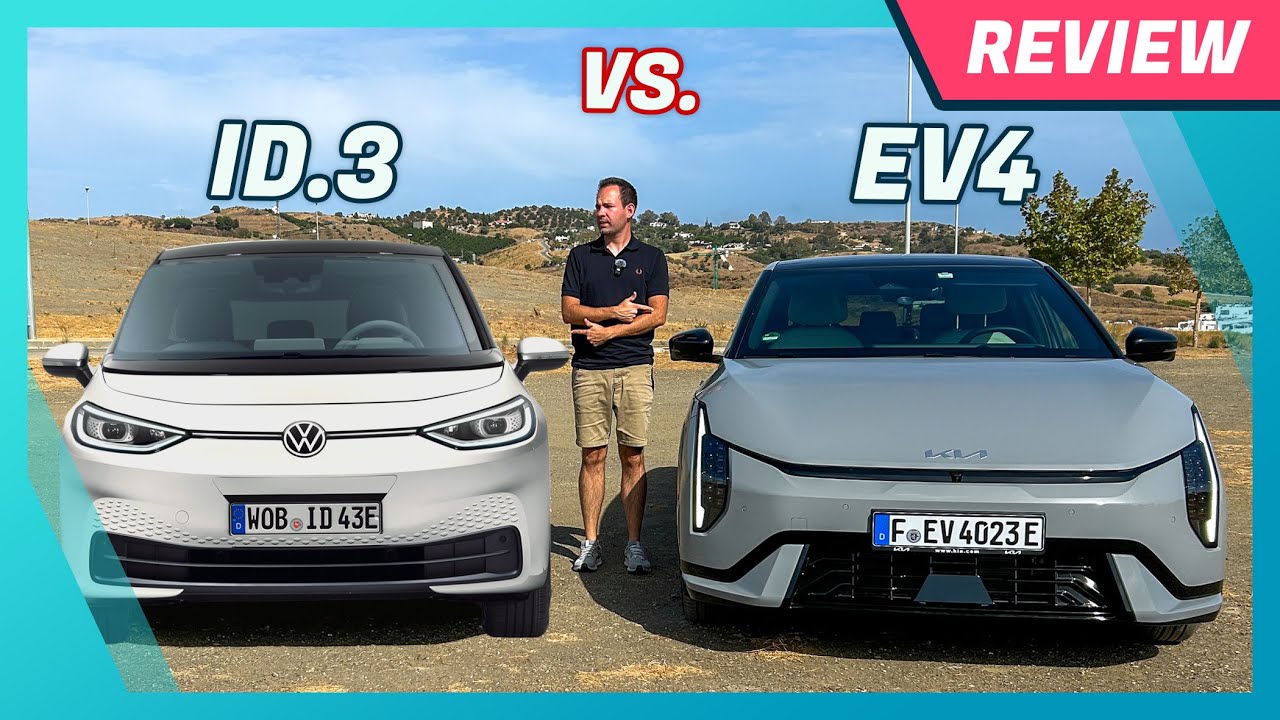 Kia EV4 im Test: Vergleich VW ID.3 | Größe, Reichweite, Funktionen & Ausstattungen