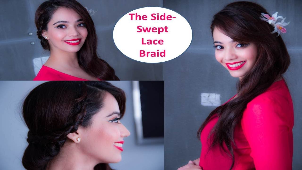 The Side Swept Fold Over Lace Braid (English)