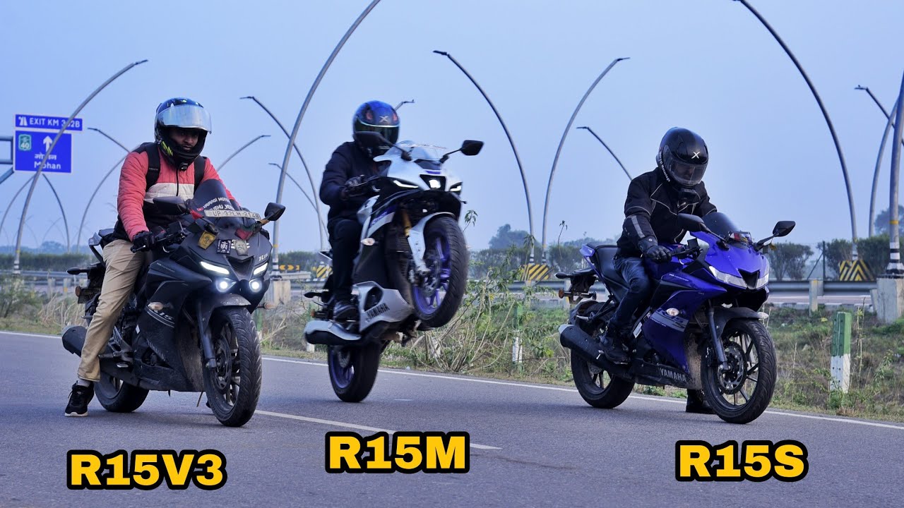 Yamaha | R15M Vs R15V3 Vs R15S V3 | Which Is Fastest? | Teeno apni Devil k aage bachche hain😂