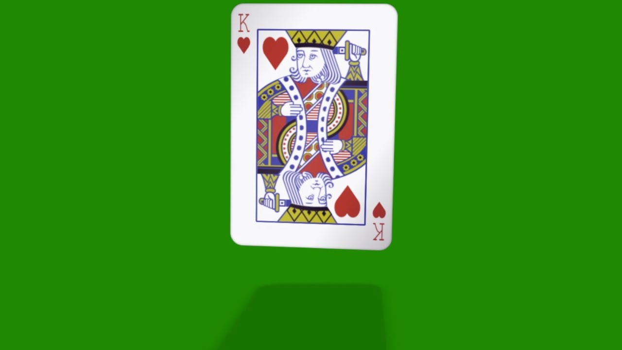 Playing Card Green Screen Video