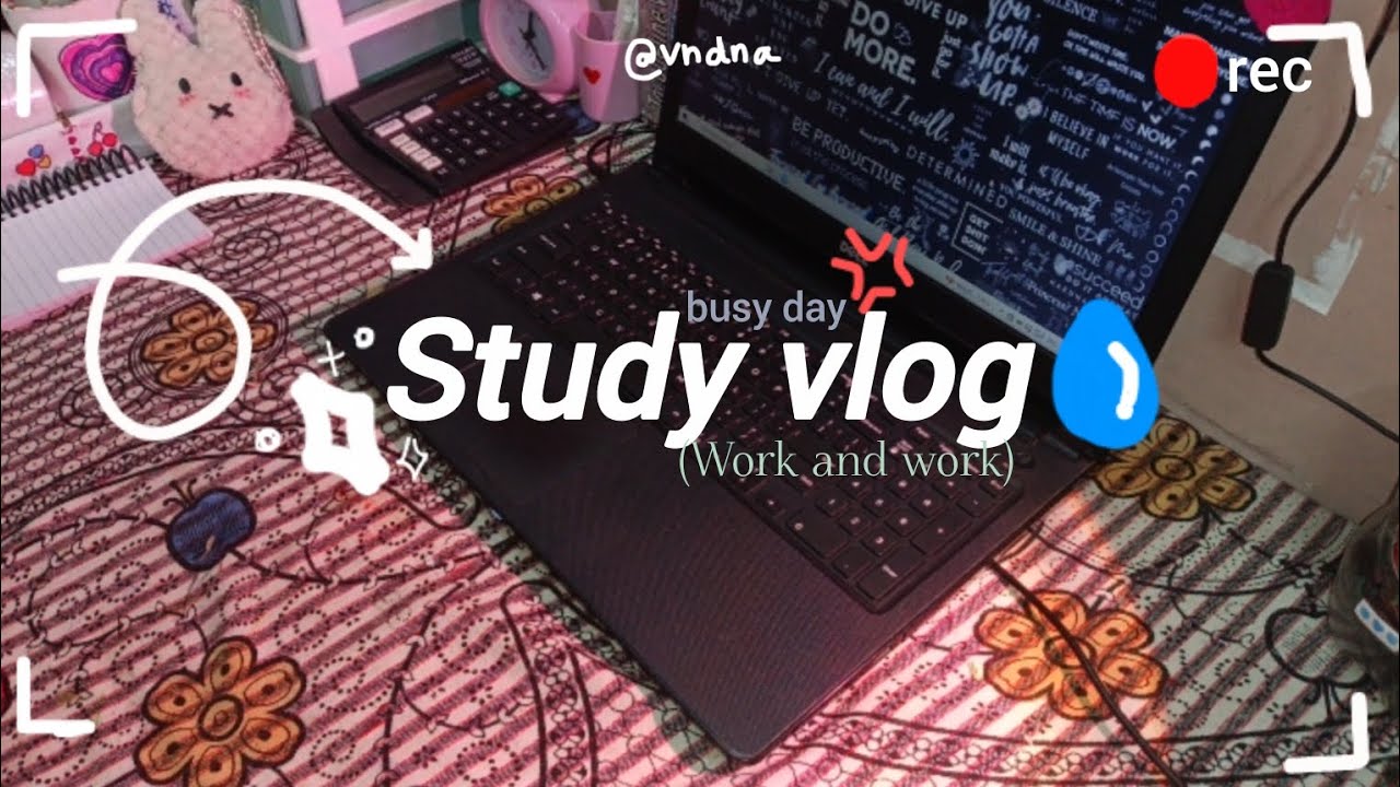 STUDY VLOGG 01💌| BUSY DAY STUDY SESSION🪐🌷|•vndna•|