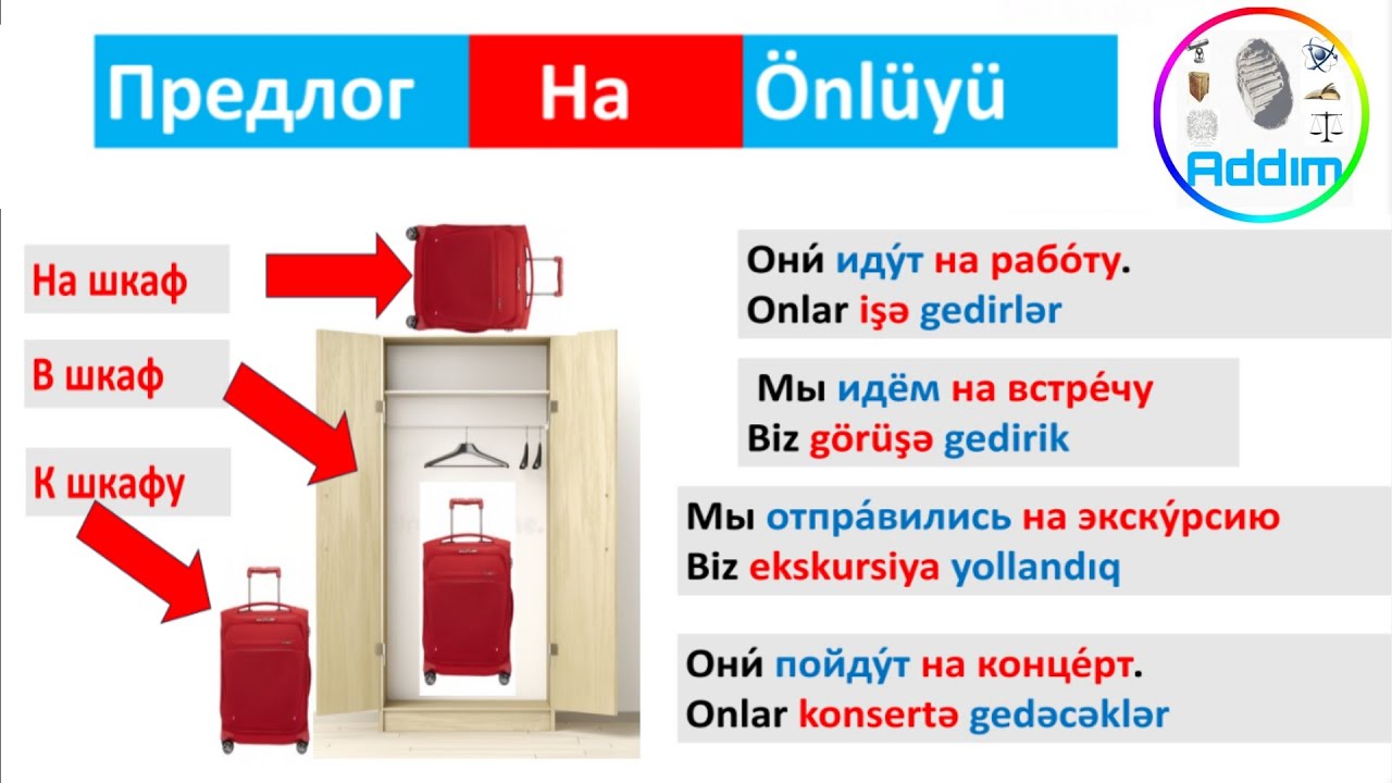 Sıfırdan Rus Dili | На Önlüyü | Dərs 50 | Rus Dili Qrammatikası На Önlüyü | Предлог На | #rusdili