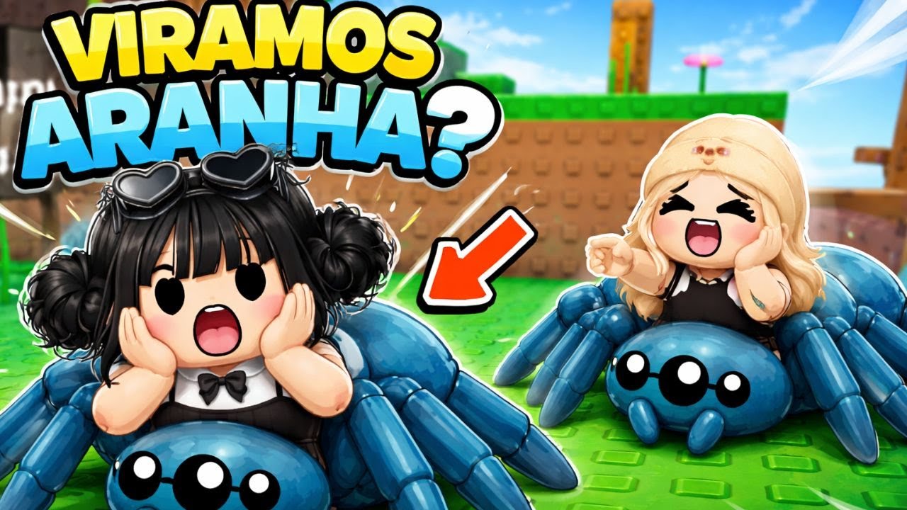 VIRAMOS ARANHAS no ROBLOX… e deu MUITO errado😱