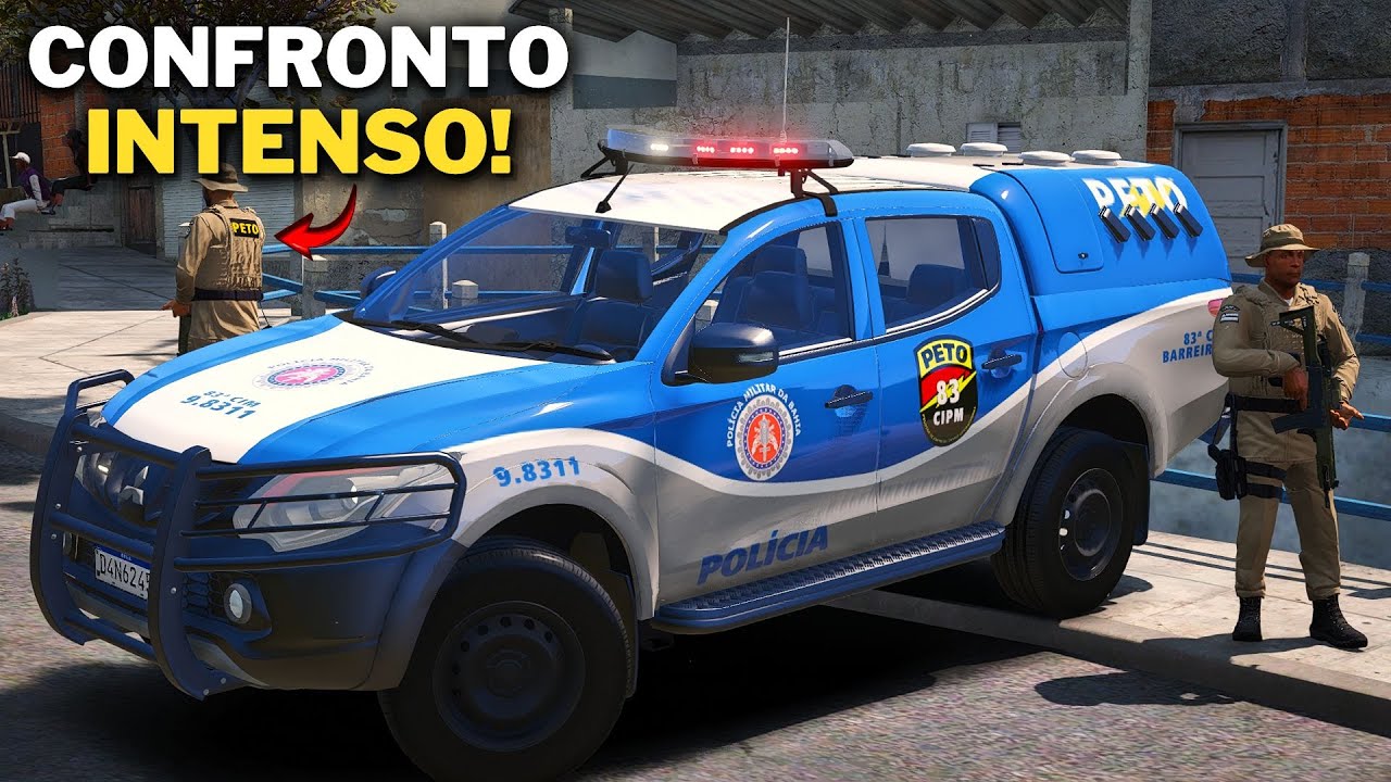 METERAM BALA NO PETO DENTRO DA FAVELA | PMBA - GTA 5 POLICIA