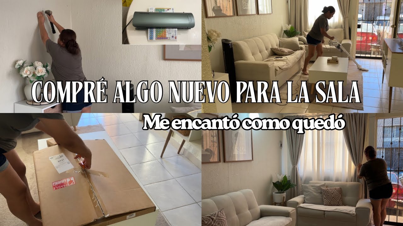 Nueva compra para la sala || Peque&ntilde;os cambios|| Me encant&oacute; como qued&oacute;|| Laminadora nueva