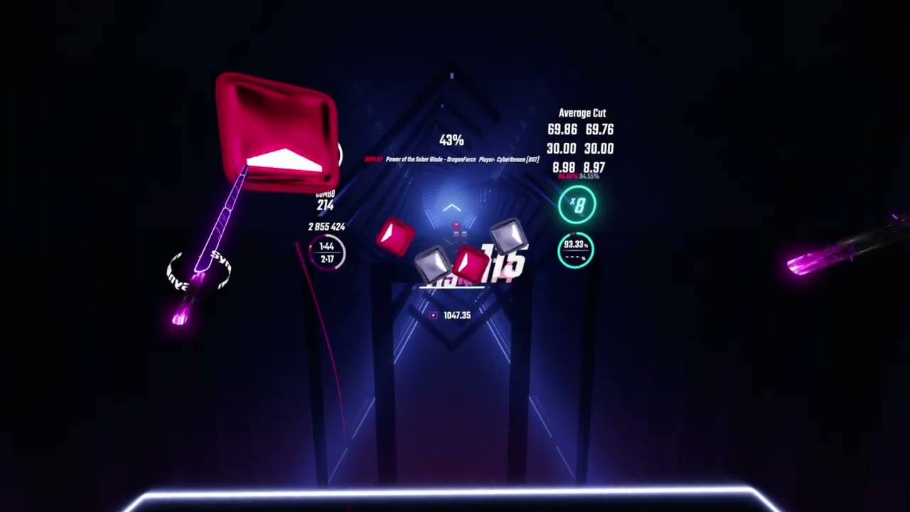 [Beat Saber AI] Power of the Saber Blade - 92.46% 34 Miss