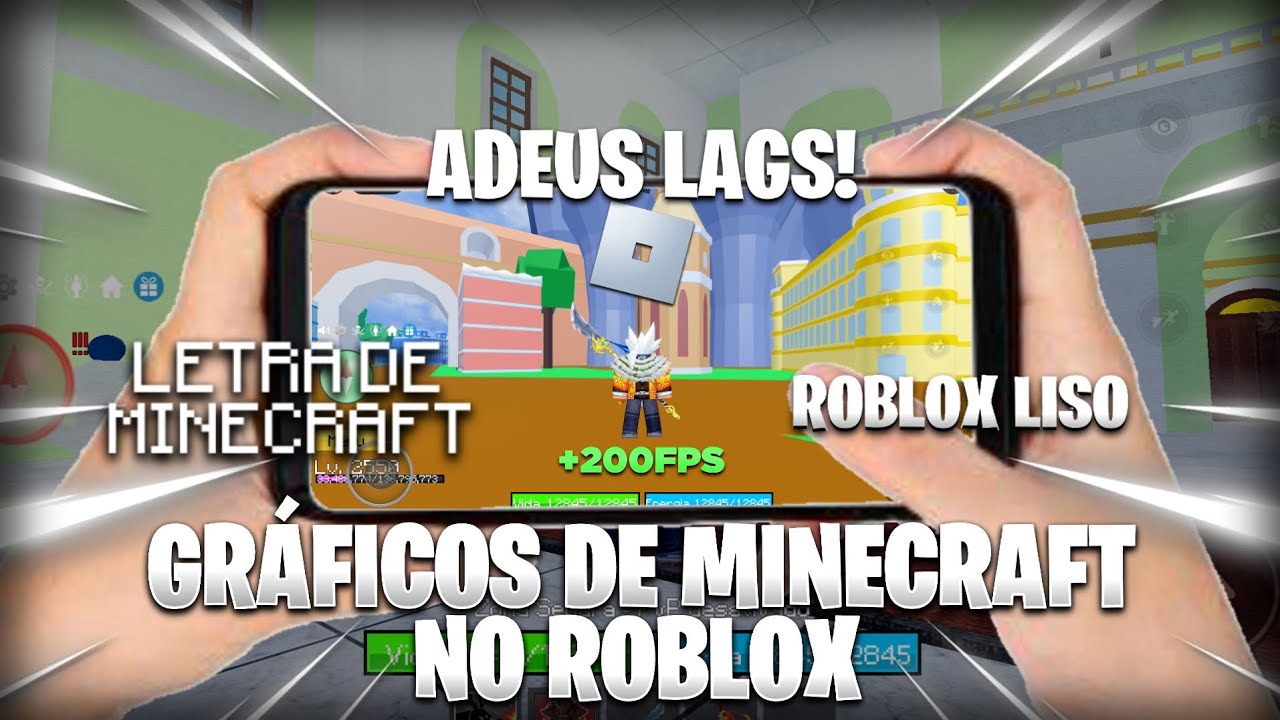 COMO COLOCAR GRAFICO DE MINECRAFT E JOGAR ROBLOX/BLOXFRUITS EM CELULAR FRACO DE FORMA FACIL E RAPIDA