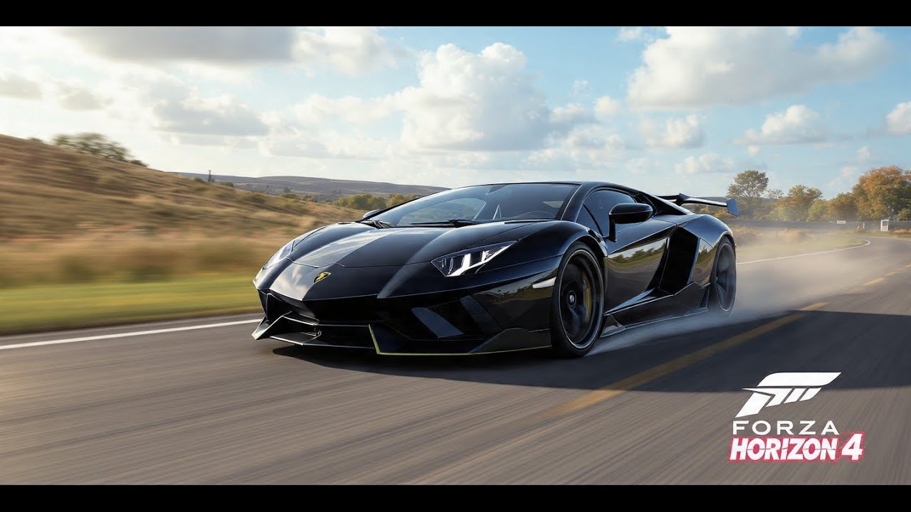 Full Speed Black Lamborghini in Forza Horizon 4 | Insane Speed Run!