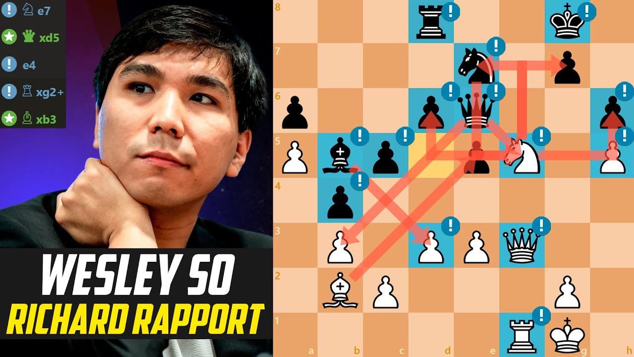 ♟️Wesley So OUTCALCULATES Richard Rapport!                                  [Stockfish 17]