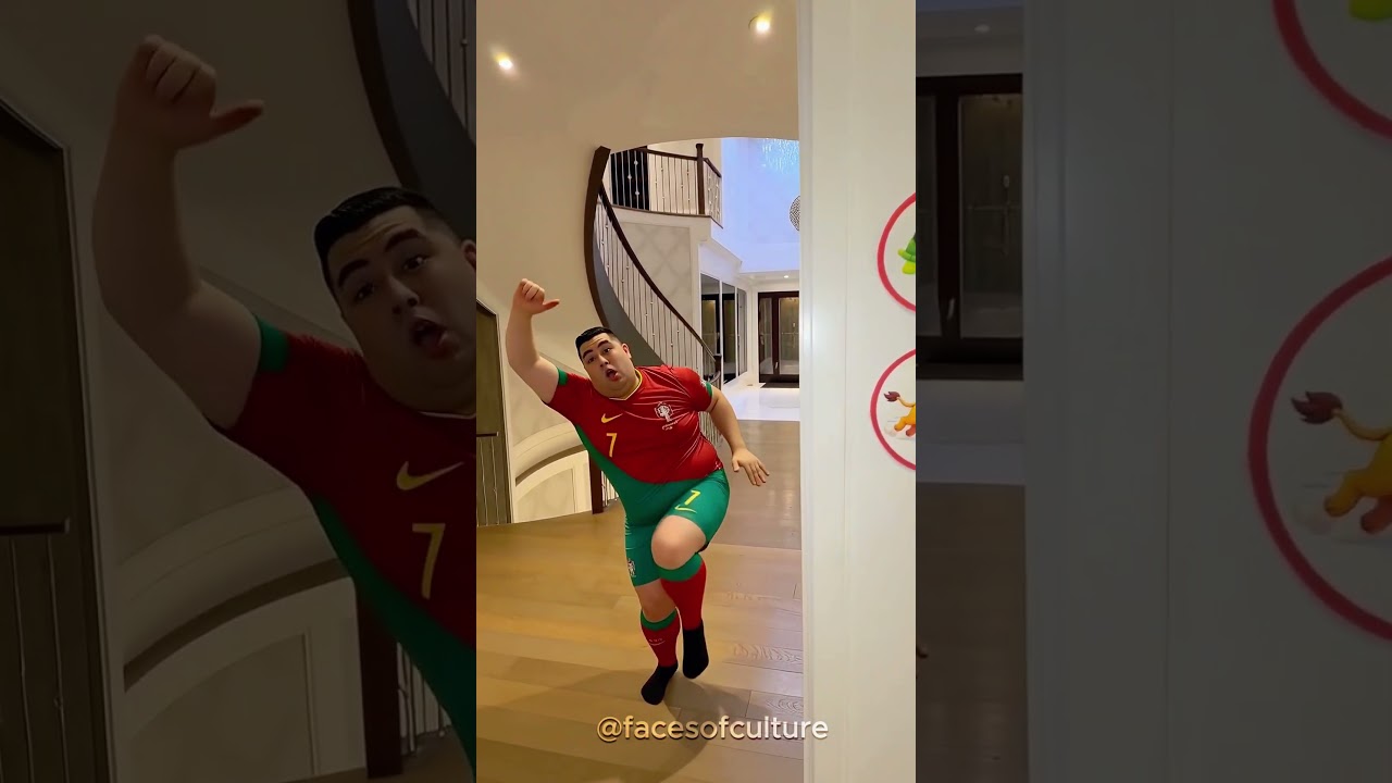Fat Cristiano Ronaldo Does the Speed Trend 🤯