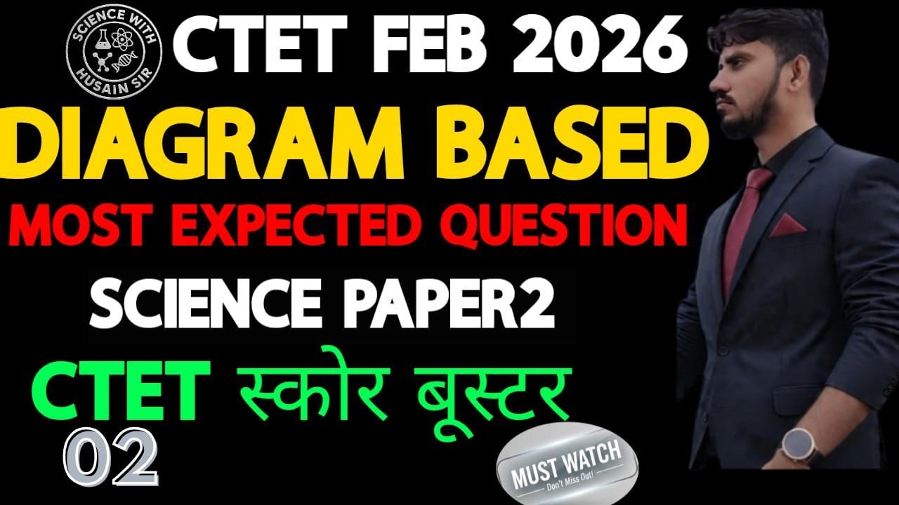 CTET Science Diagram Questions | Most Expected Questions 2026I #ctet2026#SCIENCEWITHHUSAINSIR 