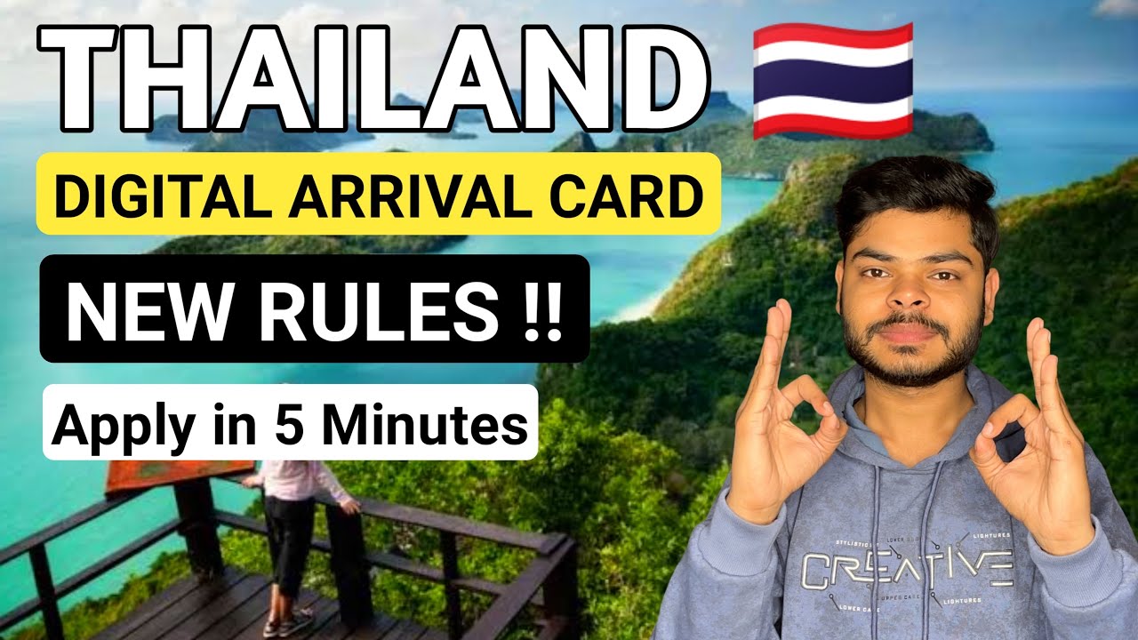 How to Apply Thailand Digital Arrival Card | Step by Step Process -How to fill TDAC form new process