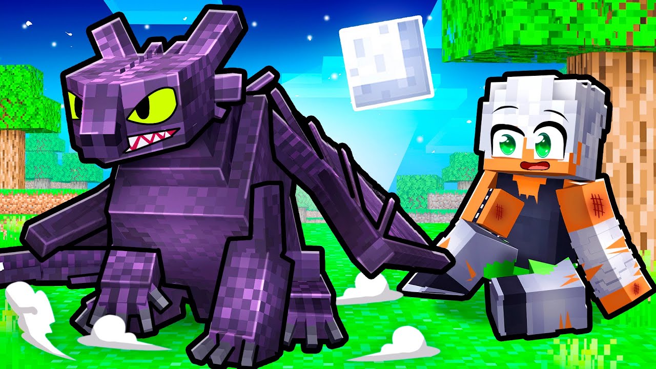 Playing Minecraft as a PROTECTIVE Toothless!