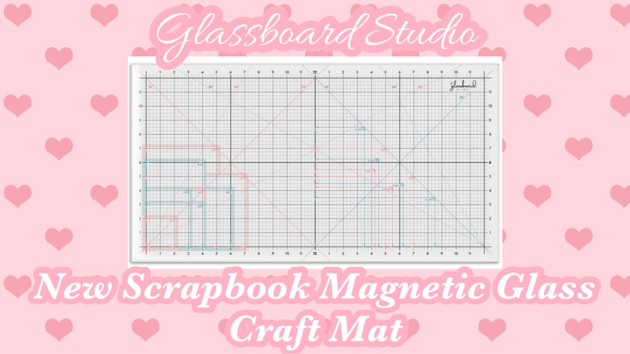 Новый магнитный коврик для скрапбукинга из стекла от Glassboard Studio