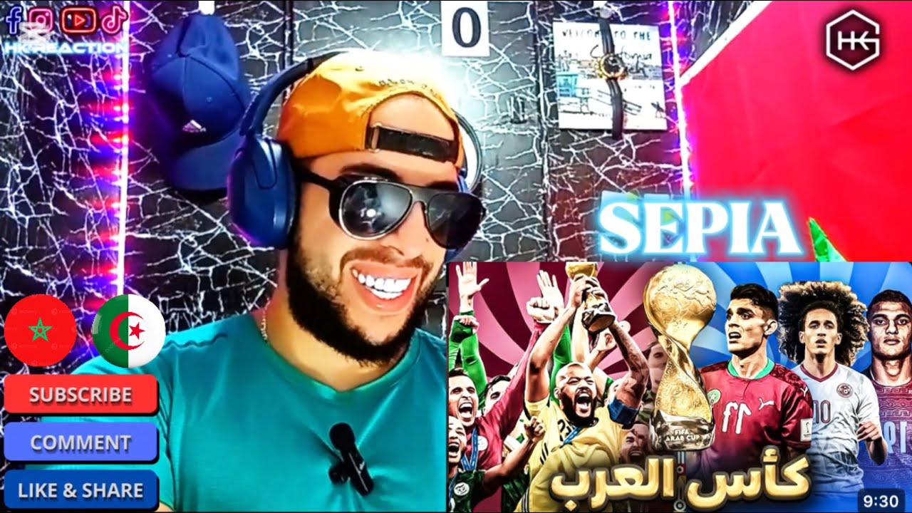 لموت بالضحك كأس العرب ولكن بدون عرب (REACTION) 🇩🇿🇲🇦 SEPIA 😂🔥
