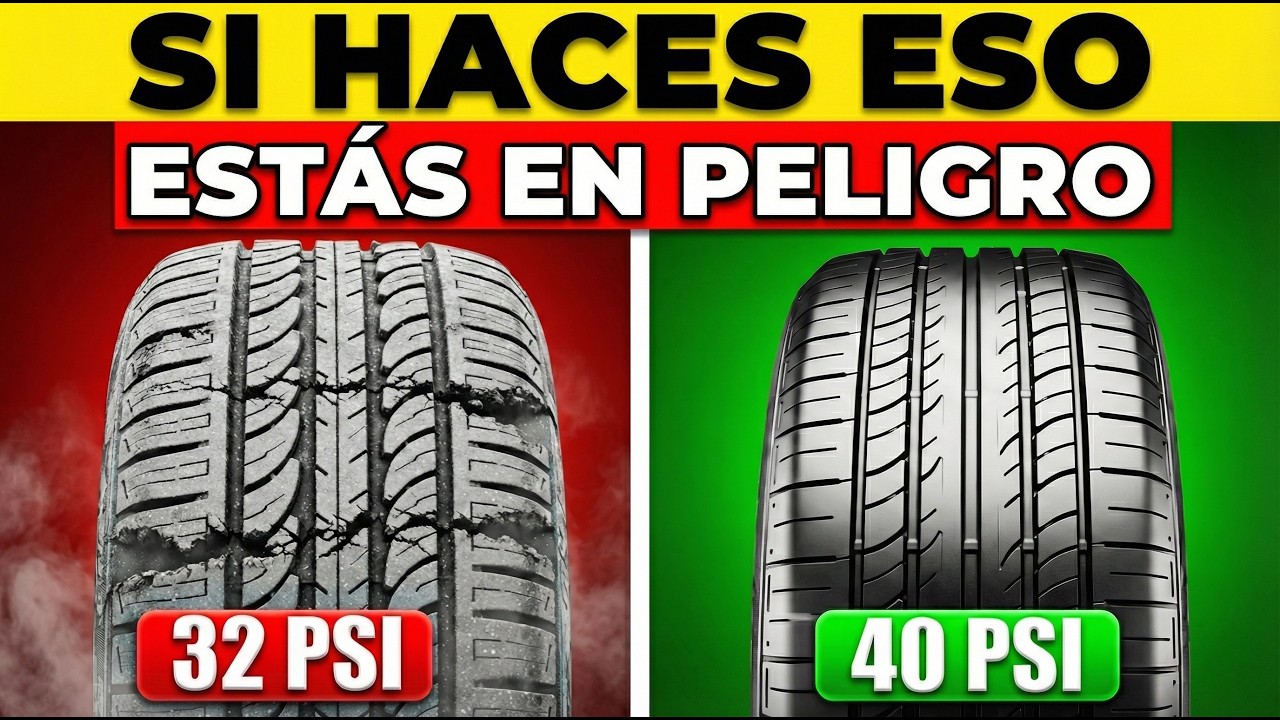 NO infles tus neumáticos a 32 PSI (Es un error peligroso)