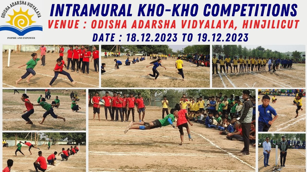 INTRAMURAL KHO - KHO COMPETITION : 2023 - 24 || OAV HINJILICUT || #intramurals #khokho #competition