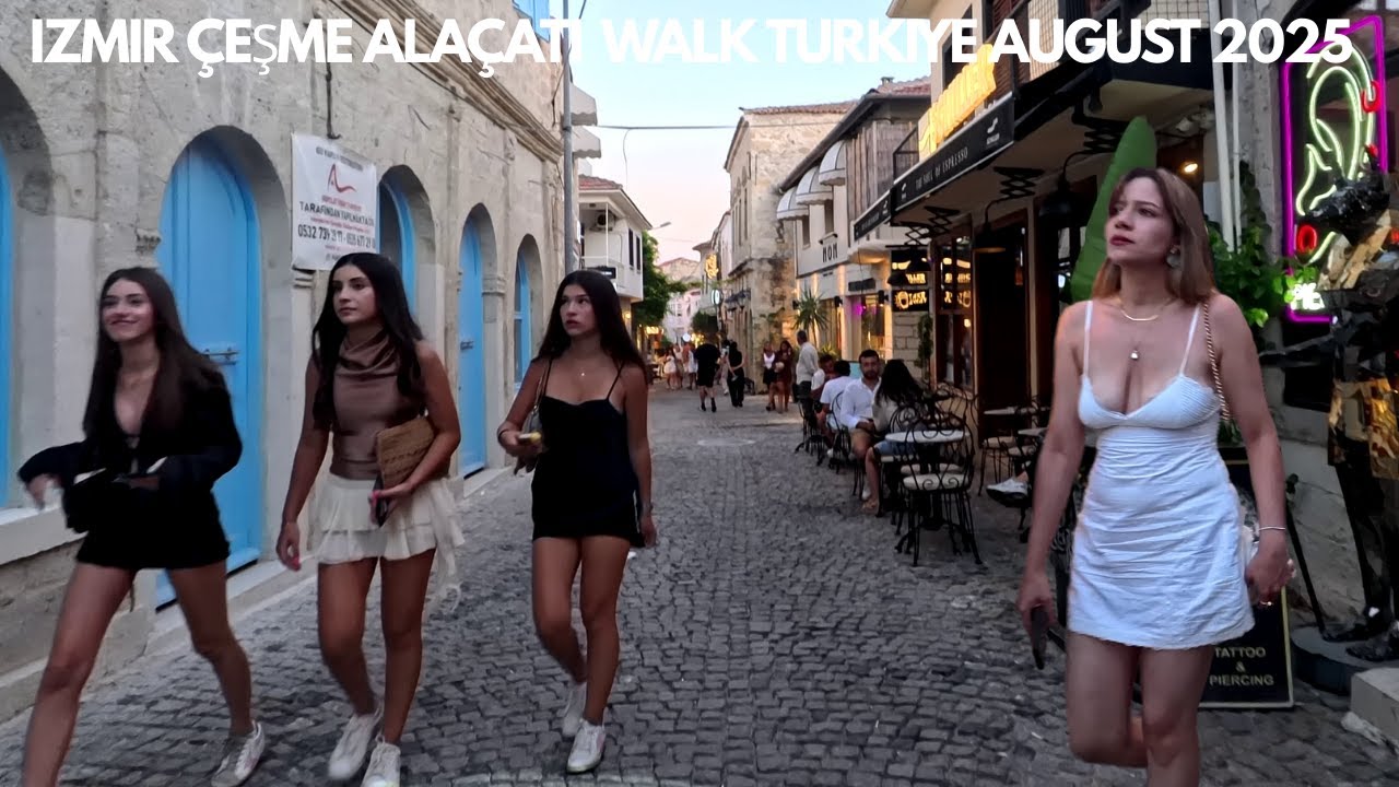 IZMIR ÇEŞME ALAÇATI 2025 Walking Tour | 4k UHD 60fps | İZMİR TÜRKİYE