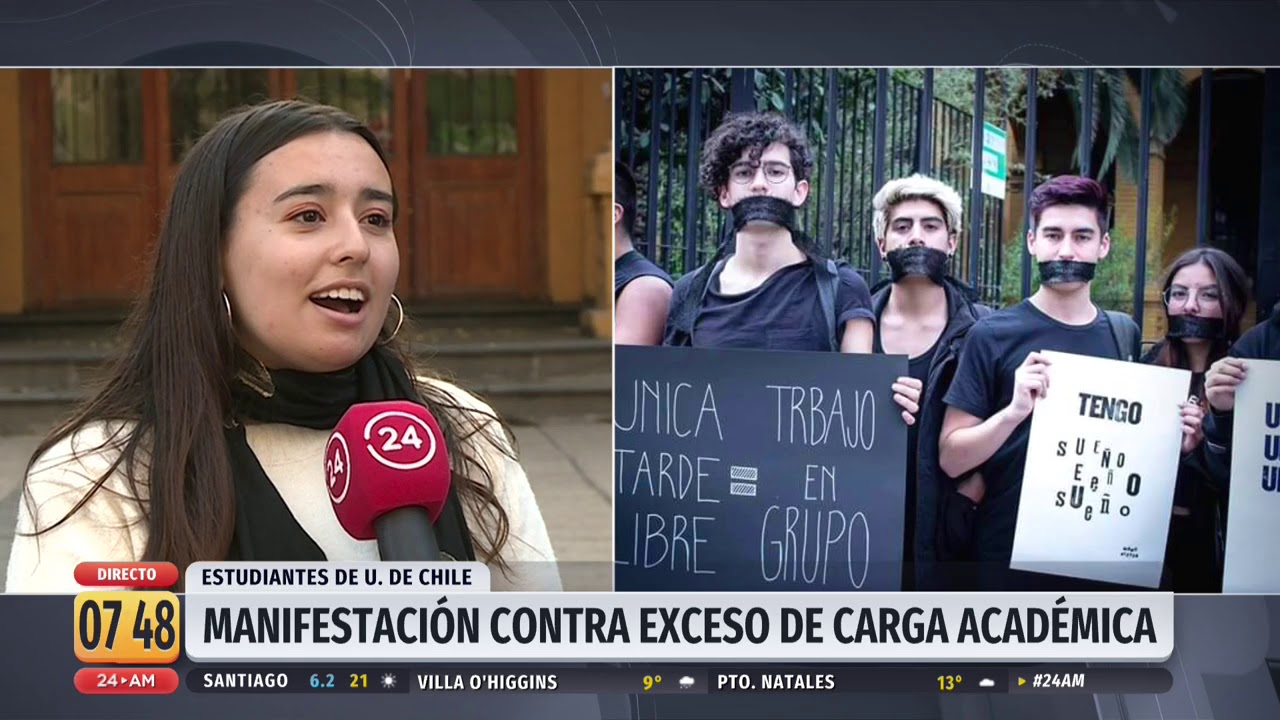 Estudiantes de arquitectura de la Universidad de Chile acusan exceso de carga académica