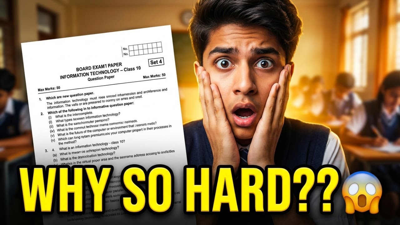 IT Board Exam Class 10 Reaction🤯😨!!!