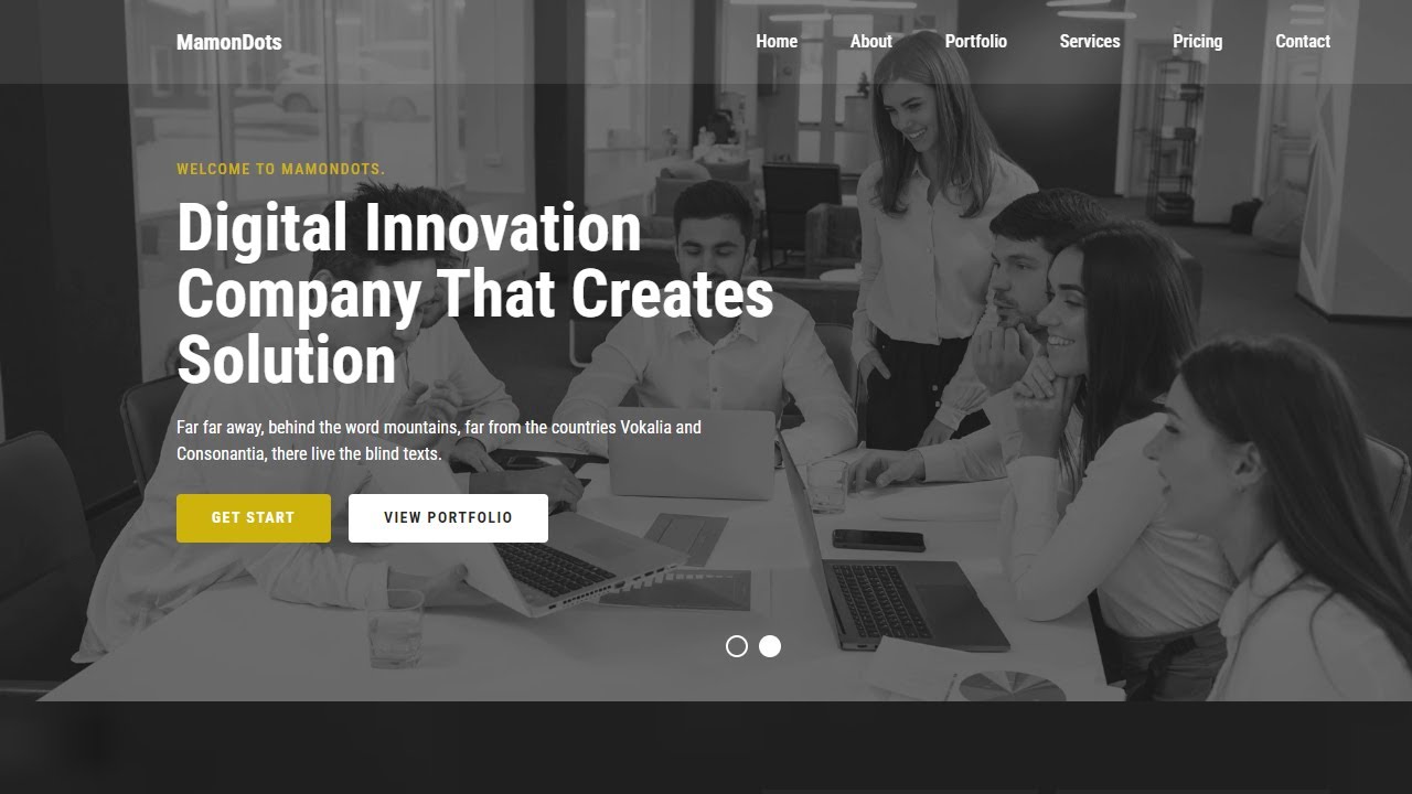 Responsive website using React js and tailwind css