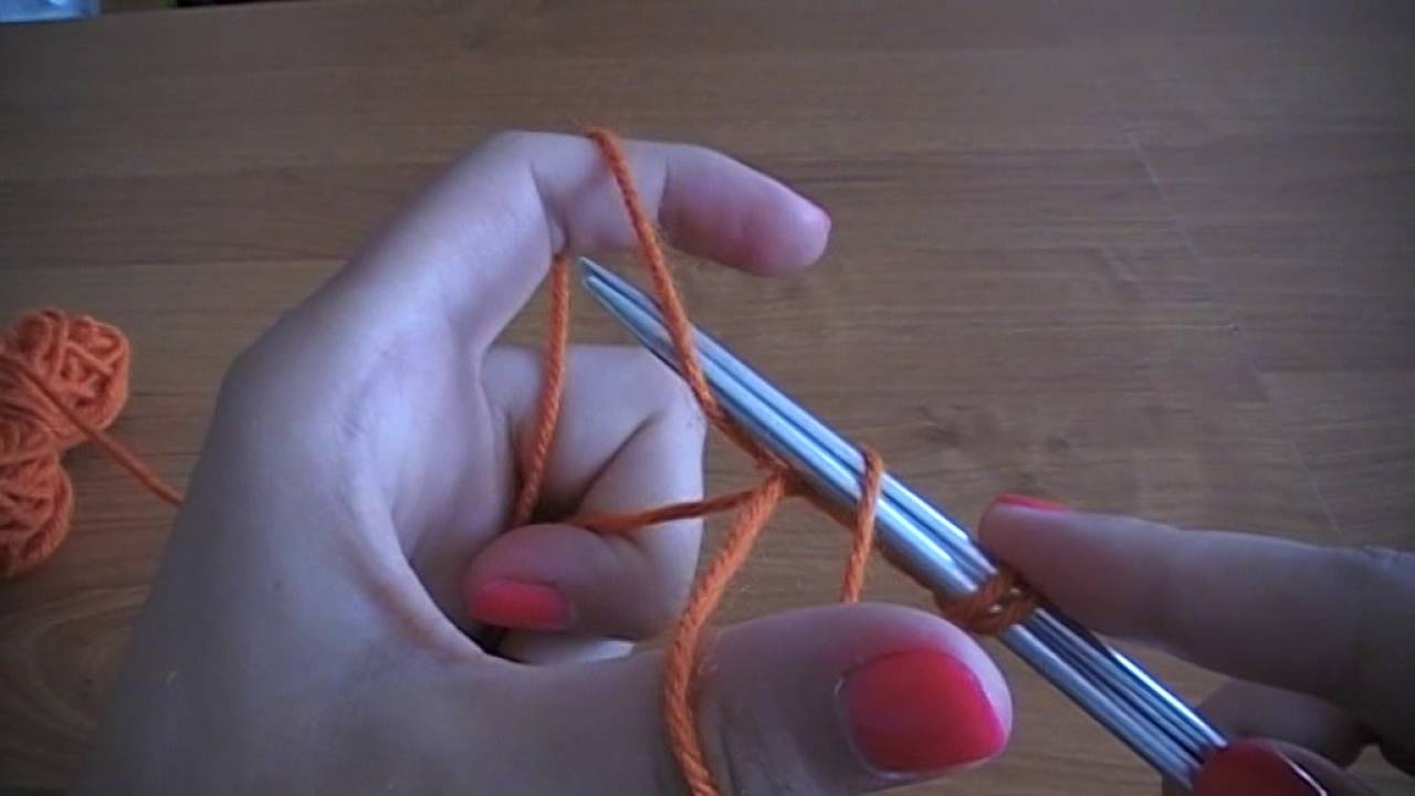 No 1# nabieranie oczek na druty - How to Knit - Absolute Beginner Knitting