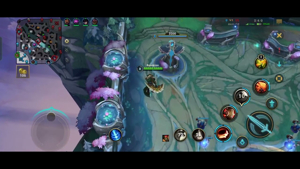 #wildrift diamond rush series match 29. #renektonwildrift top lane gameplay